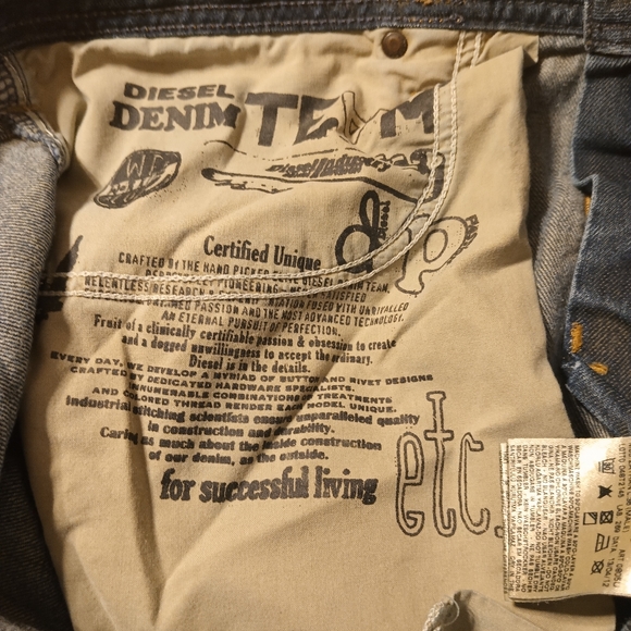Diesel Zathan Men's Distressed Jeans - 36 - Picture 3 of 8